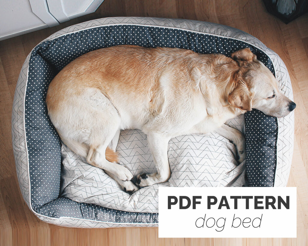 Dog Bed Sewing Pattern (with zipper & washable) small large PDF huge ...