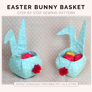 easter bunny basket sewing pattern