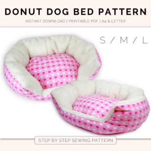 donut dog bed sewing pattern